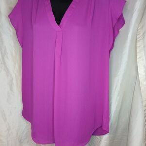 Cynthia Steffe Vibrant Purple Blouse